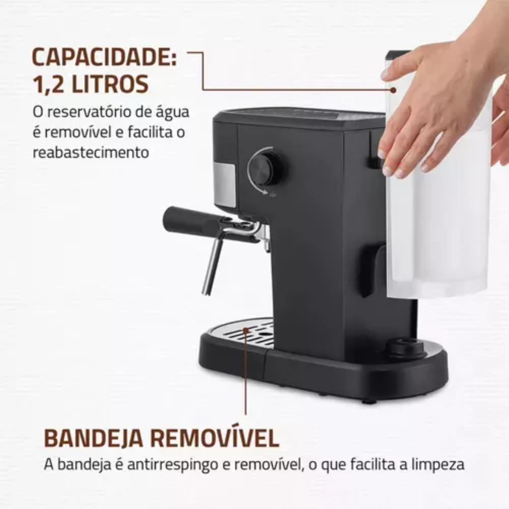 Cafeteira Elétrica Mondial C-20-ec Espresso 20 Bar 1200w Cafeteira Elétrica Mondial C-20-ec Espresso 20 Bar 1200w